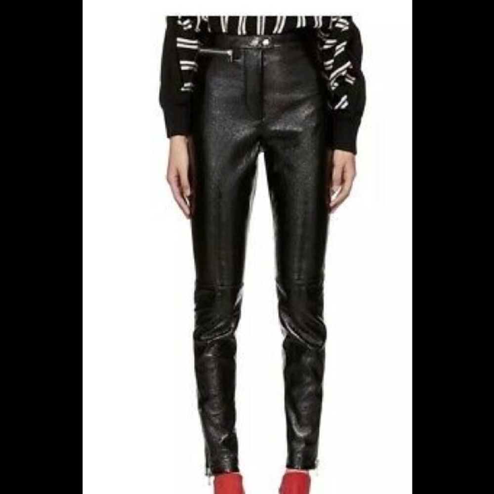 3.1 Phillip Lim- patent leather moto pants- size 8